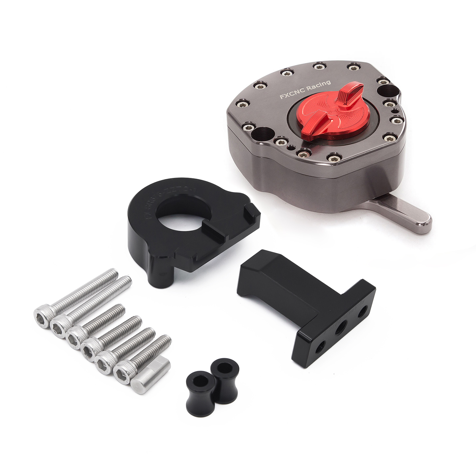 CNC Aluminum Steering Damper & Bracket Mouting Kit For CFMOTO 675SR 675SR-R