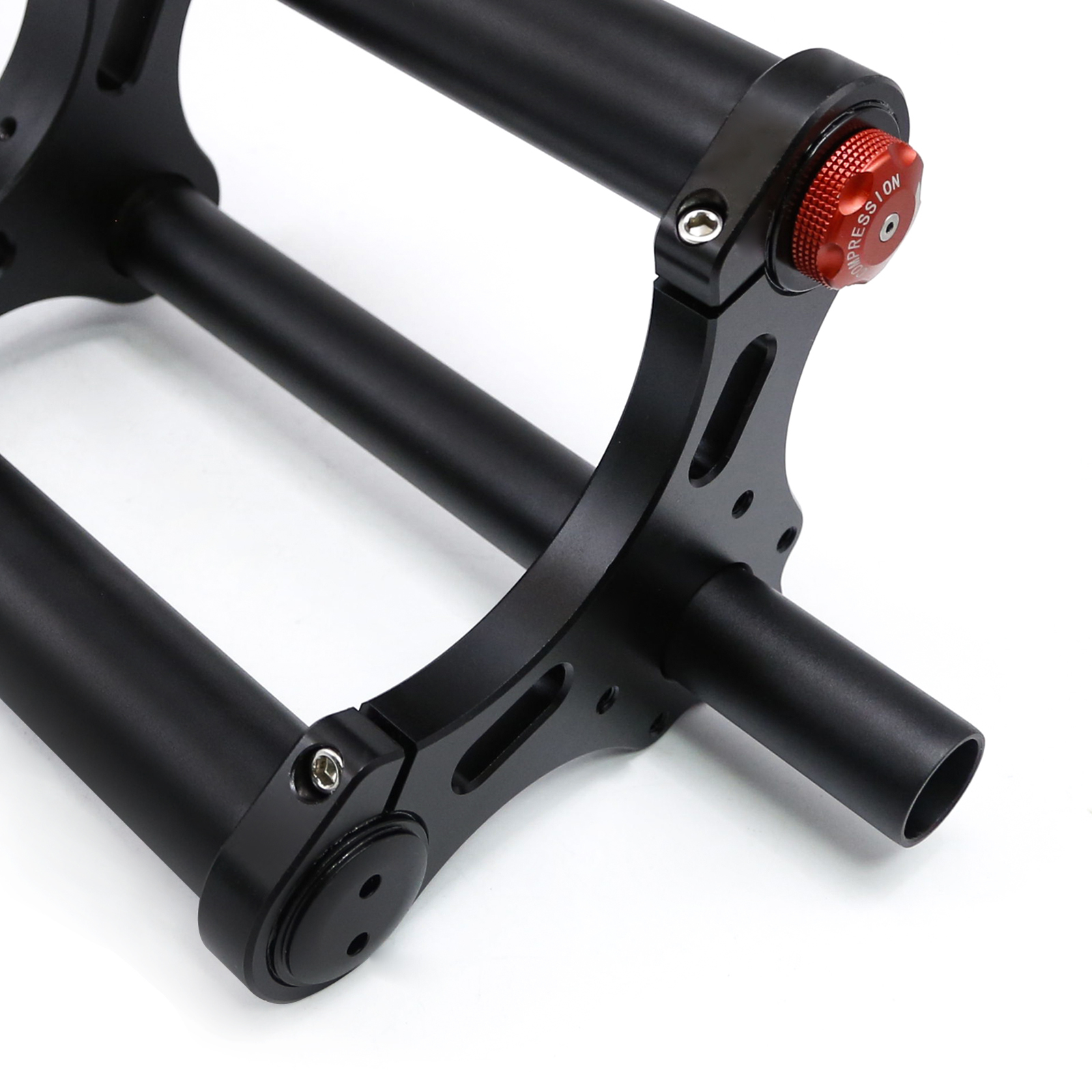20'*4.0 Dual Shoulder Air Fork for Beach Snow Bike Electric Bicycles Double Crown Fork QR/Thru-Axle