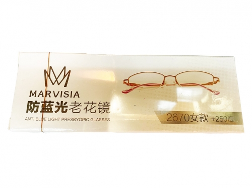 SB3120：MARVISIA Anti Blue Light Presbyopic Glasses 防蓝光老花镜女款