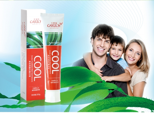 CCA016(CCA003)CARICH Cool Algal Fluoride-Free Toothpaste 卡丽施清凉海藻无氟牙膏 200G