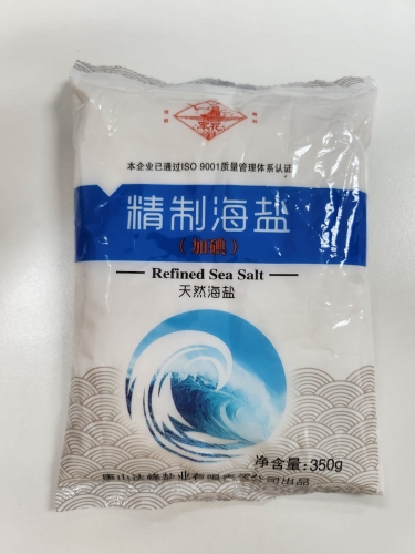 XMN010 JUNHUA Refined Sea Salt 军花精制海盐 350G