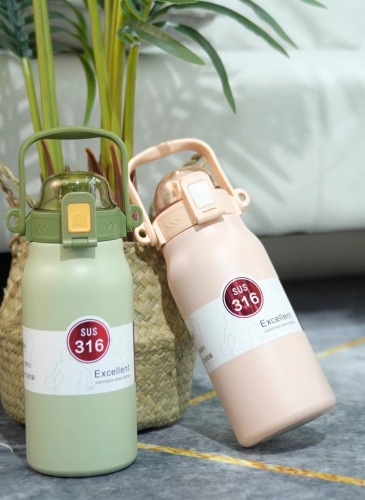 OXSD5338-1 OXSD Stainless Steel Thermos Cup 316 不锈钢保温杯 1.3L (Pink & Green)