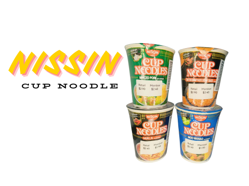 Nissin Cup Noodle -4 Flavours