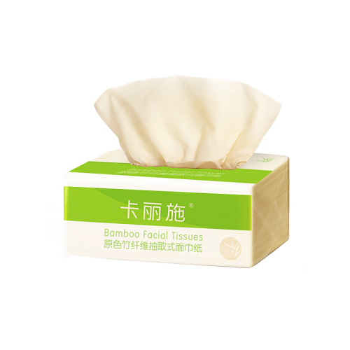 CEA022 CARICH Bamboo Fiber Bamboo Facial Tissues 卡丽施原色竹纤维抽取式面巾纸 (130PCS x 5 PACK )