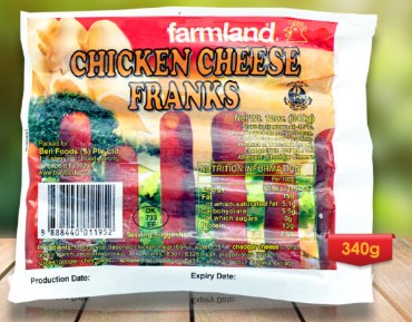 FZ53-002 FARMLAND Cheese Chicken Frank 340G