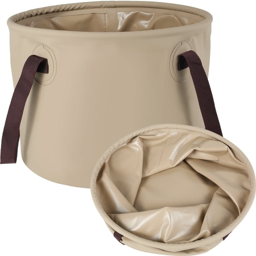 YIBA01 Foldable Round Bucket (Khaki) 可折叠圆形水桶 (卡其色)