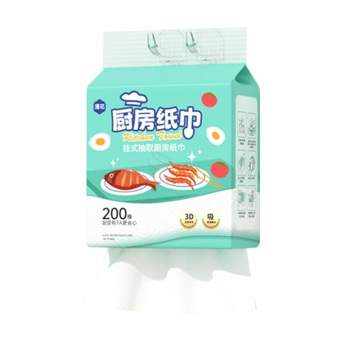 MH001 MAN HUA Kitchen Towel 漫花厨房挂式纸巾 235mmx190mm 200抽