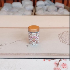 TEAC02 Pink Tea Container 粉色缠枝莲小茶叶罐