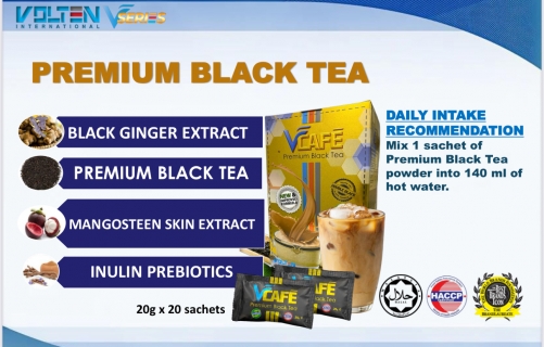 VT002 VOLTEN PREMIUM BLACK TEA黑姜顶级奶茶（20g x 20 sachets）