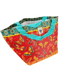 WWF001 Ethnic Style Butterfly Large Capacity Eco-Friendly Woven Bag 民族风蝴蝶大容量环保编织袋