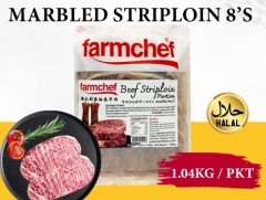 FZ62-003A FRAMCHEF BEEF STRIPLOIN PORTION TRAY PACK (8'S130gm)