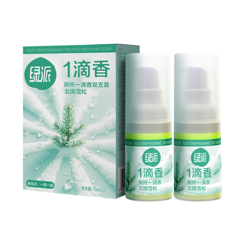 LPA053 GREENLEAF Toilet Drop Fragrance Twin Pack (Northland Cedar) 绿派厕所一滴香双支装 (北国雪松)