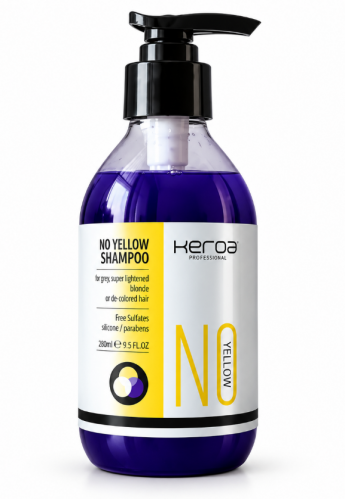 KEROA01 Professional No Yellow Shampoo 280ml｜KEROA 专业去黄紫色洗发水 280毫升