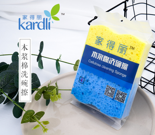 KAC298 KARDLI Cellulose Cleaning Sponge 家得丽木浆棉洗碗擦 4PCS/PACK