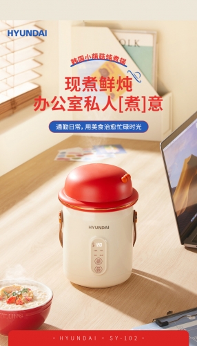 SY102 H YUNDAI 多功能电煮锅600ML