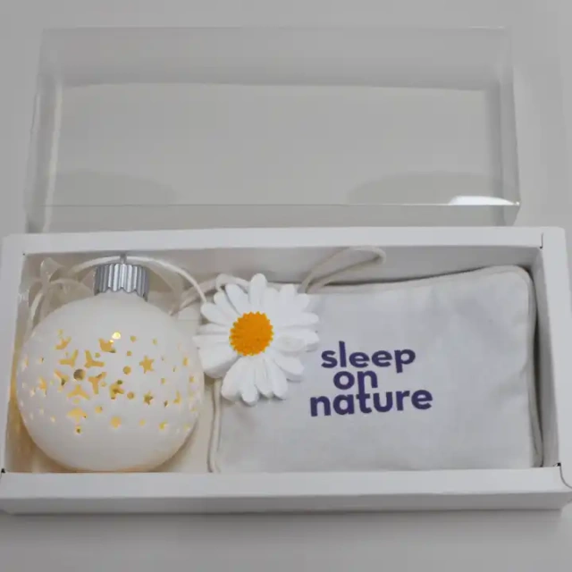 Customize sleep lavender bag air freshener ball ceramic decoration Christmas gift set