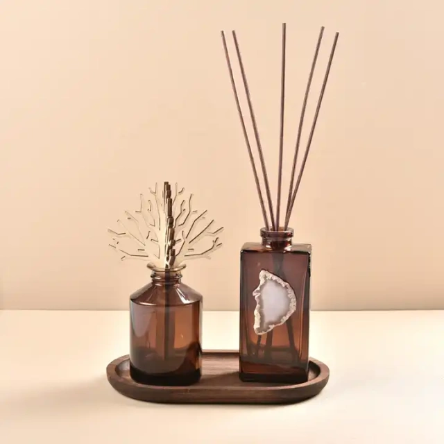 Diffuse Natural Color Decor Reed Diffuser Home Car Diffuser Wedding Artificial Sola Wood Paper Flowers With Stems