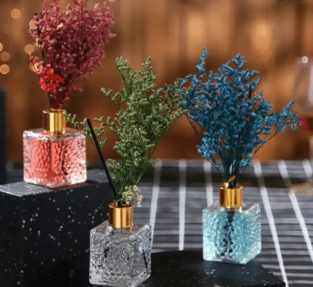 Decorative Baby Breath Preserved Dried Preserved Flowers Plants Home Fragrance Reed Diffuser