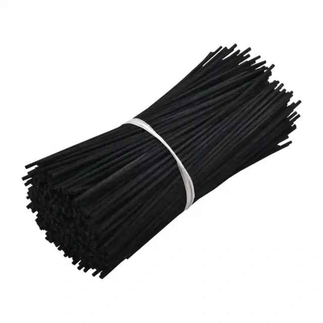 4mmD 19cmL Wholesale Black Decorative No Mildew Perfume Rattan Escrima Stick For Air Freshener