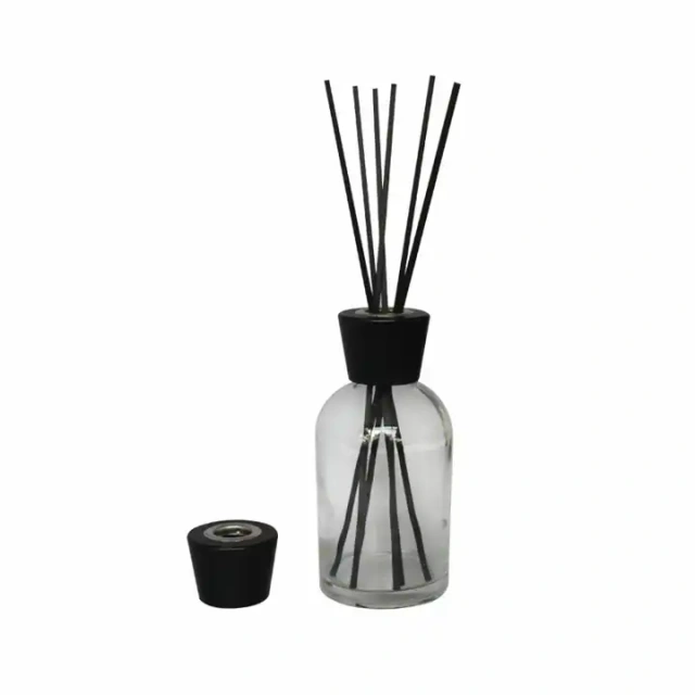 Custom Logo 10 Mm Thailand Ocean Home Perfume Long Extra Oil Wood Sticks Aroma Black Rattan Reed Diffuser