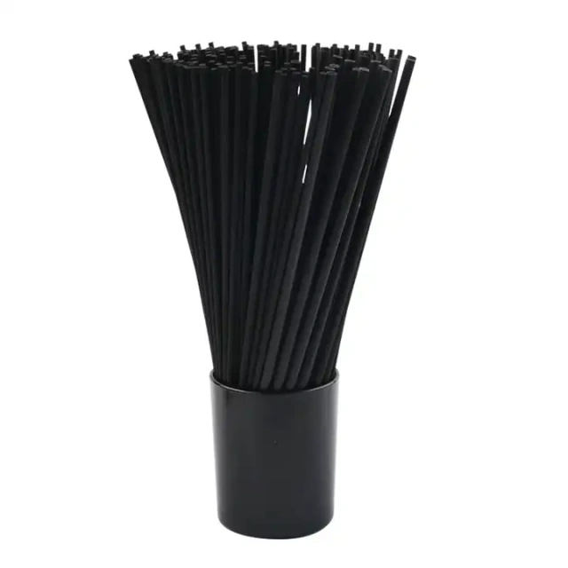 4mmD*28cmL Black White Color Fiber Reed Diffuser Stick
