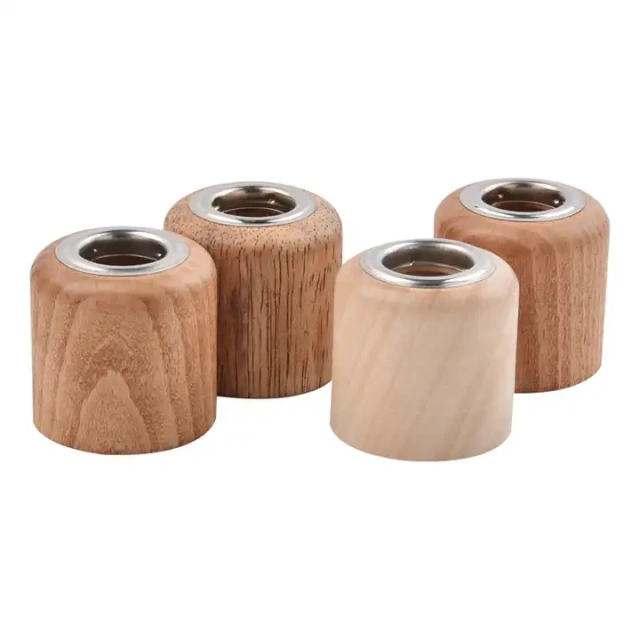 Hot sale premium quality and eco-friendly reed diffuser Wooden lid bottle cap jar with wooden lid