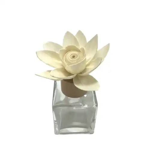 Eco-friendly 6mm, 8mm Nature Reed diffuser flowers Absorption colored wood sola flower