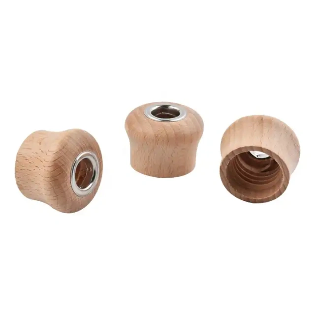 China Factory Direct Sell Reed Diffuser Lids Perfume Wooden Bottle Cap