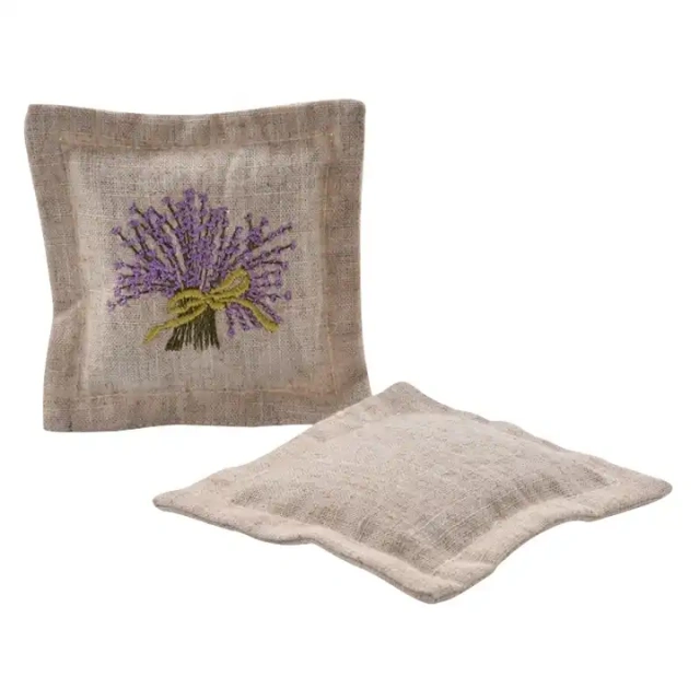 Customized Logo High Quality Embroidery Dry Flower Lavender Sachets