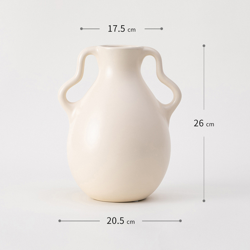 Greek Ceramic Jug Vases with Two Handles