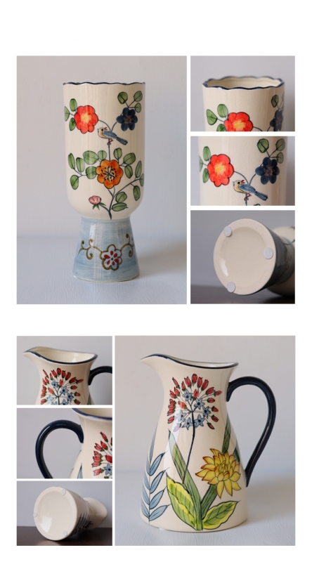 Hand Painted Ceramic Vases 3 Shape