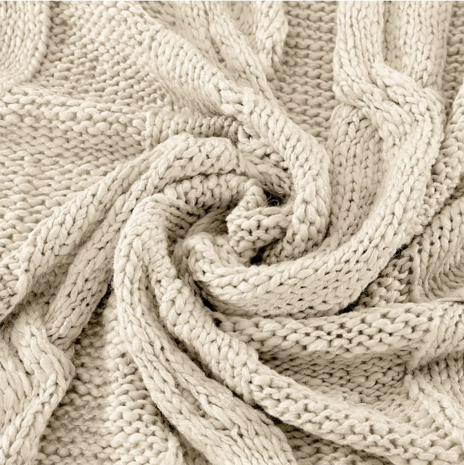 Must-have Reversible Acrylic and Polyester Sherpa Knitted Thickening Throw Blankets for Winter