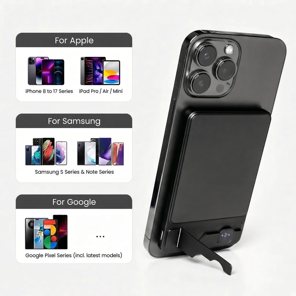 Nordcharge - magnetic power bank with overheat protection