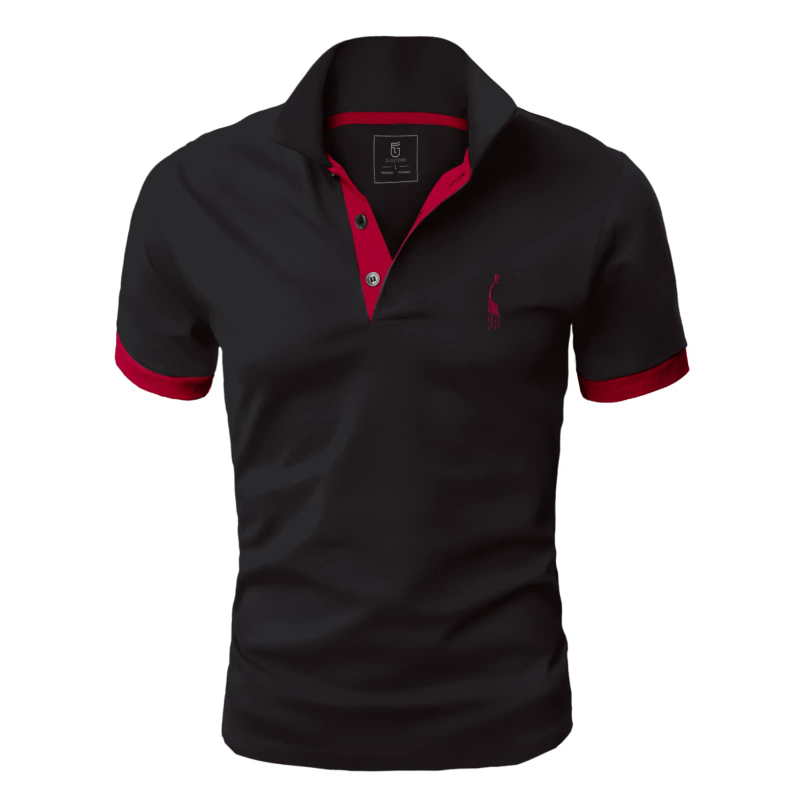 GLESTORE Mens Polo Shirts Short Sleeve Shirts for Male