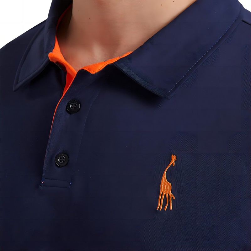 GLESTORE Mens Polo Shirts Short Sleeve Shirts for Male