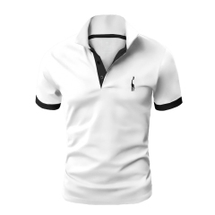GLESTORE Mens Polo Shirts Short Sleeve Shirts for Male