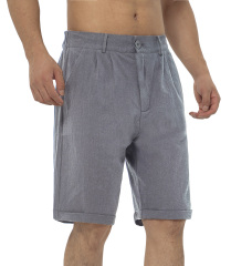 Mens Summer Shorts Linen Shorts Men Casual Shorts with Pocket