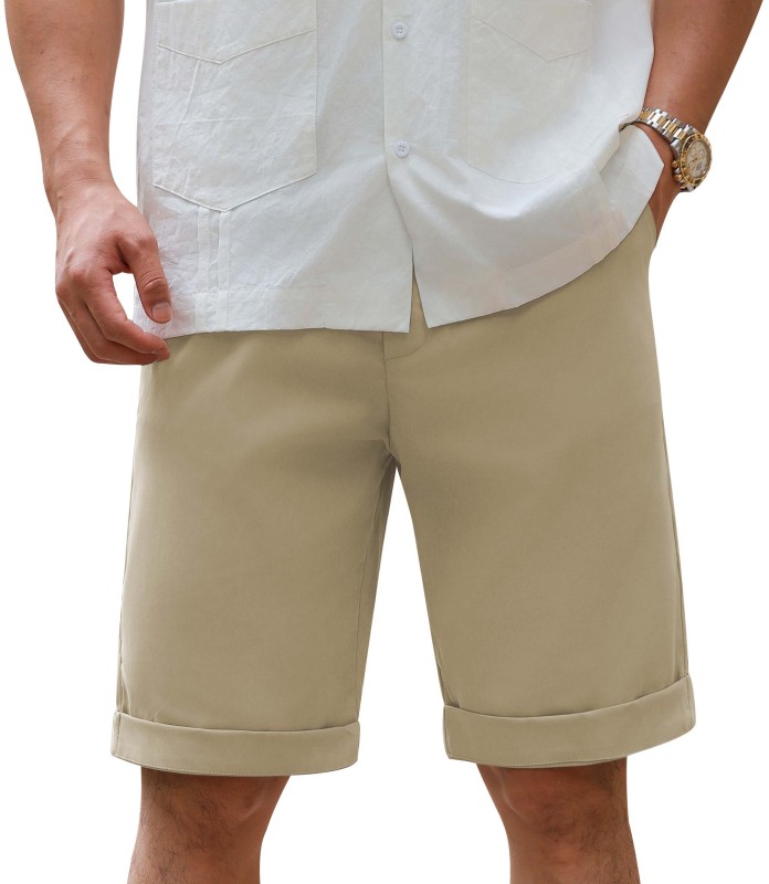 Mens Casual Shorts Drawstring Shorts Men Elastic Waist Shorts with Pockets Summer
