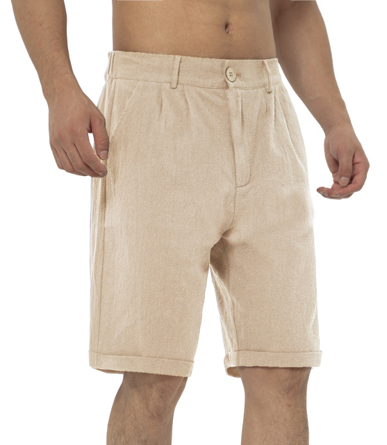 Mens Summer Shorts Linen Shorts Men Casual Shorts with Pocket