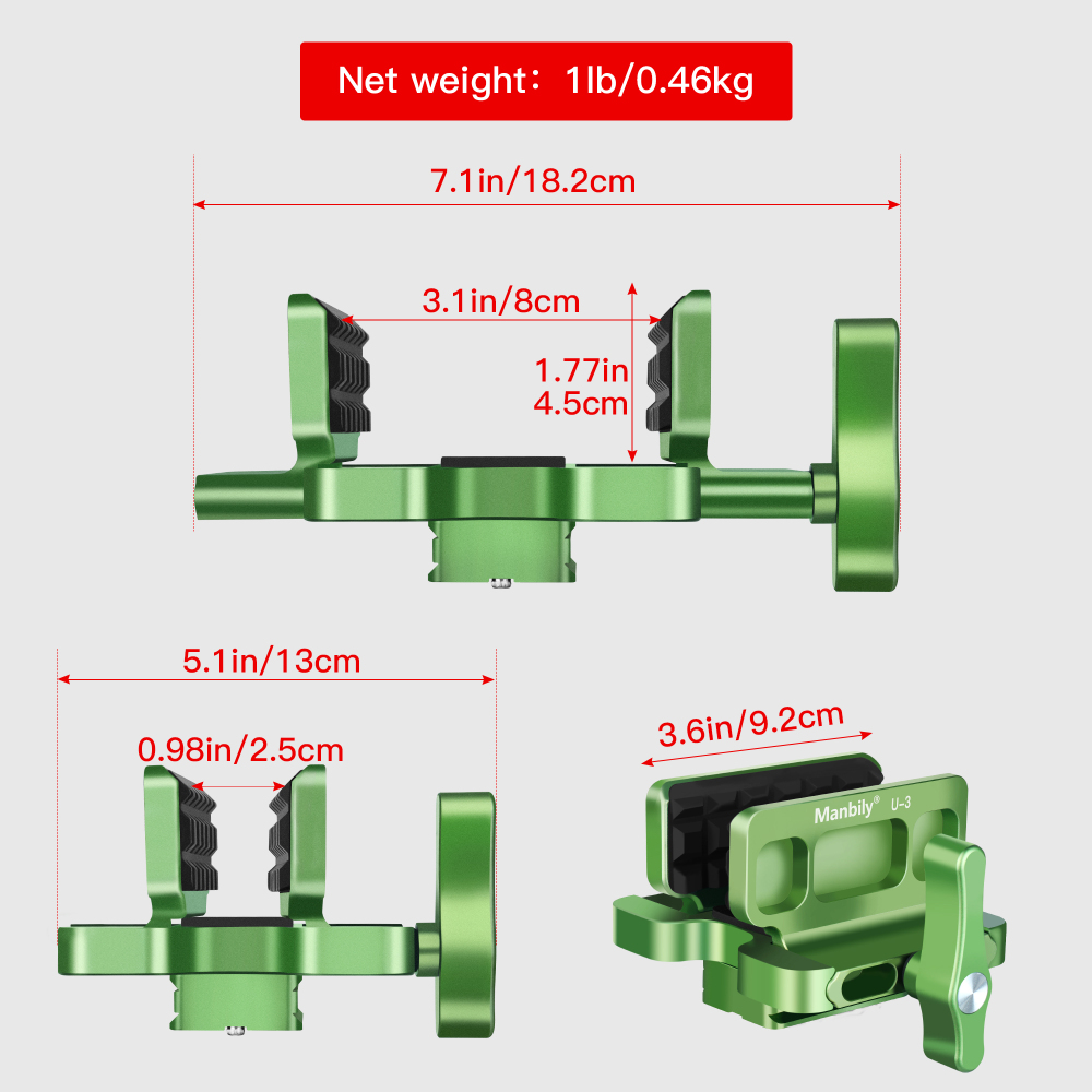 Manbily Saddle Mount, U-3 (Green)