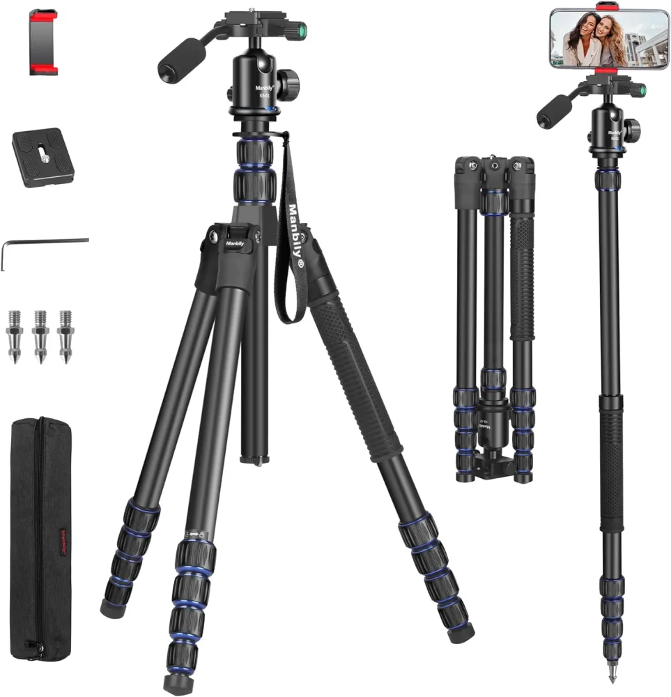 Koolehaoda LR-224 Camera Monopod 100 cm/40 inch statief verlengstang, aluminium middenkolom, cardanische verlengstang, telescopische stokstang voor statief/DSLR-camera, LR-224