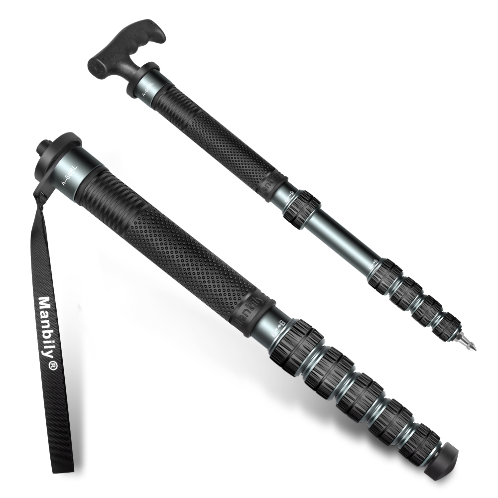 Manbily Camera Monopod Aluminum Alloy 32mm Tube, Max. 33lbs
