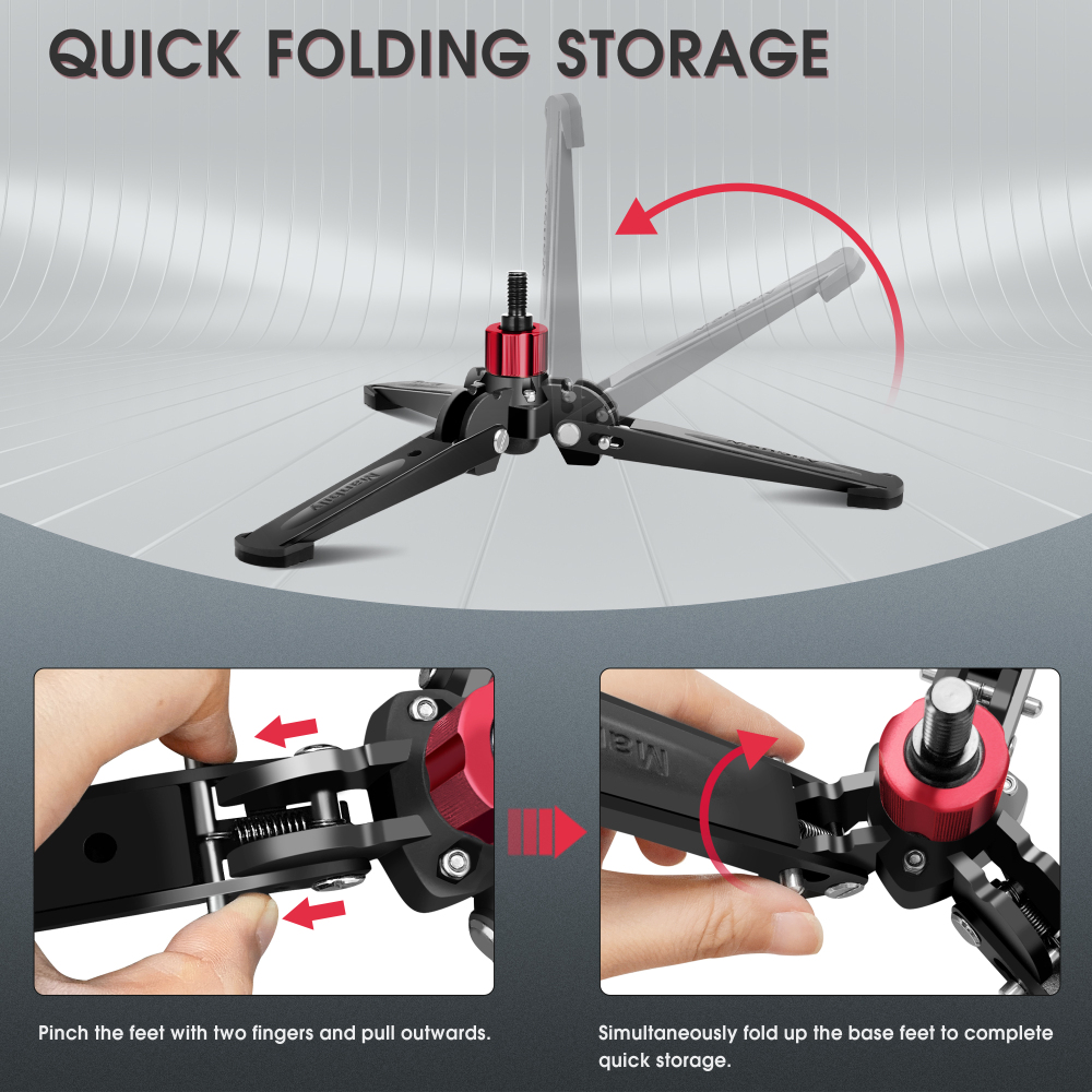 Manbily (M-2) Mini Tripod Base for Monopod