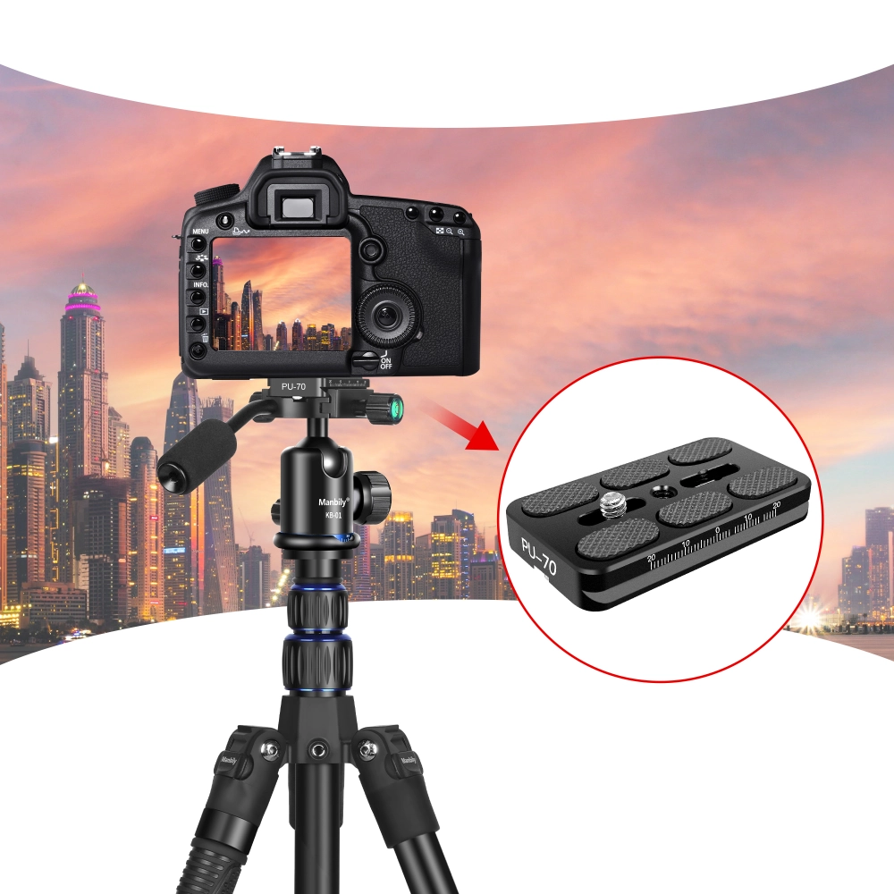PU-40 Camera Quick Release Plate Universal Mount For Tripod .w/ 1/4