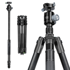 Manbily MC-324 Carbon Fiber Camera Tripod of 32mm Tube with 44mm 360° Panorama Ball Head to Acra Swiss for Photography