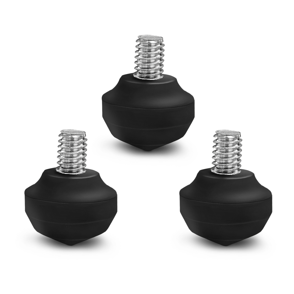 Manbily 3 PCS Rubber Foot Pads for Tripod & Monopod 3/8 inch Screw Universal Size (1.3in* 1.3in)