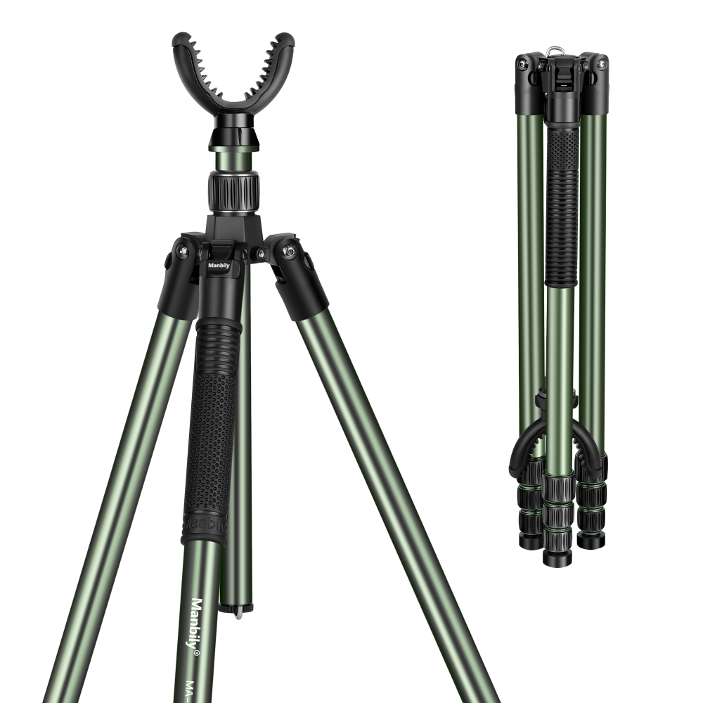 Manbily Shooting Tripod for Hunting, MA-284GL (Olive Green)