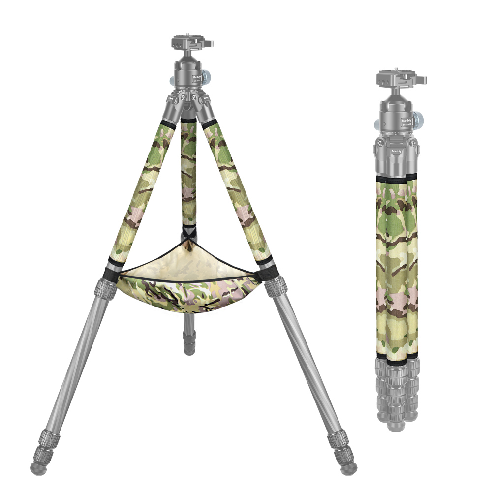 Manbily Tripod Protection Set (Camo Leg Protector*3 & Stone Bag*1) 32mm / 36mm