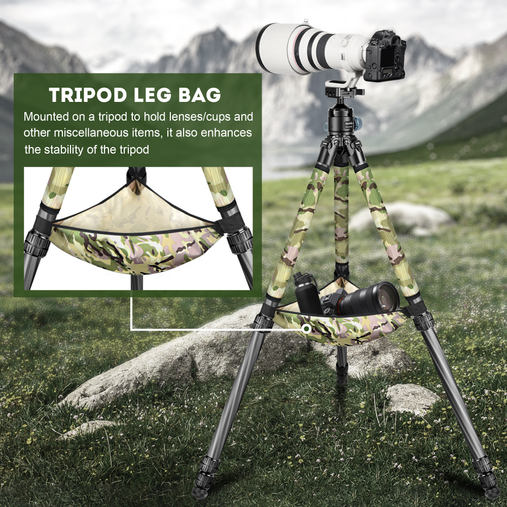 Manbily Tripod Protection Set (Camo Leg Protector*3 & Stone Bag*1) 32mm / 36mm