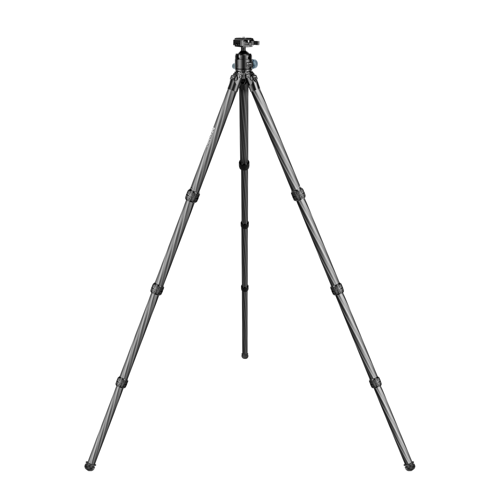 Manbily Carbon Fibre Tripod (WZ-324PA) 32mm Tube for Shooting & Camera with Picatinny to Arca Swiss Adapter 360° Ball Head for Hunting Photography